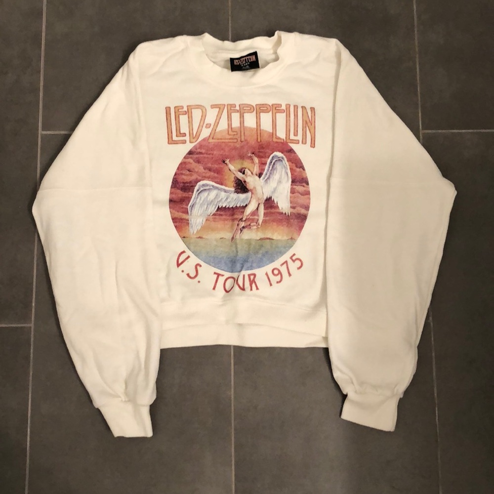 Led Zeppelin cream crewneck *never worn*